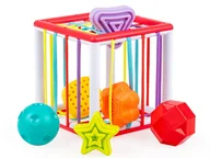 Zabawki sensoryczne - Tuli Fun Zabawka Sensoryczna Linki Kostka Edukacyjna - miniaturka - grafika 1