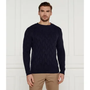 GUESS Sweter EVANDER Regular Fit z dodatkiem wełny - Swetry męskie - miniaturka - grafika 1