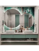 Lustra - Zestaw luster z podświetleniem - UNIVERSE CUT LED, Wymiar: FI70 + FI90 - miniaturka - grafika 1