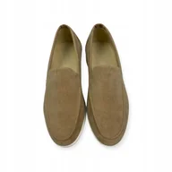 Mokasyny męskie - Mokasyny męskie zamszowe Old Money 40 - miniaturka - grafika 1