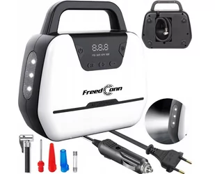 Kompresor samochodowy, FreedConn, ATJ1866, 12V/230V, LED LCD - Sprężarki i kompresory - miniaturka - grafika 1