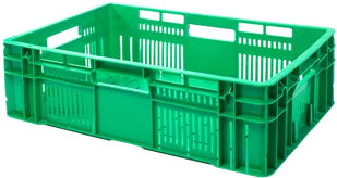 Skrzynka plastikowa na owoce i warzywa G-180 600x400x180 - Pojemniki i kosze gastronomiczne - miniaturka - grafika 1
