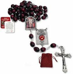 Różaniec św. Józefa z pobłogosławioną lilią - Różańce - miniaturka - grafika 1