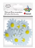 Zabawki kreatywne - Filcowe dekoracje 3D kwiaty białe 10szt - Titanum - miniaturka - grafika 1