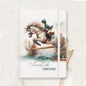 Notesy i bloczki - NOTATNIK z imieniem dziecka dla fanki Jazdy Konnej - miniaturka - grafika 1