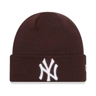 Czapki damskie - New Era Dzianinowa dziecięca zimowa czapka - New York Yankees brązowa - miniaturka - grafika 1