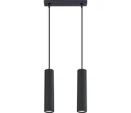 Lampy sufitowe - Sollux SL.1574 - Żyrandol na lince KARBON 2xGU10/10W/230V czarny - miniaturka - grafika 1