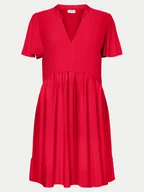 Sukienki - JDY Sukienka letnia Star 15257228 Czerwony Regular Fit - miniaturka - grafika 1