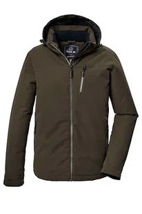 G.I.G.A. DX Męska kurtka funkcyjna/kurtka outdoorowa z odpinanym kapturem GW 64 MN JCKT, oliwkowa brązowa, 4XL, 42539-000 - Kurtki męskie - miniaturka - grafika 1