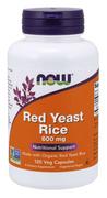 Ryż - NOW Foods - Red Yeast Rice, Czerwony Ryż, 600mg, 120 kapsułek - miniaturka - grafika 1
