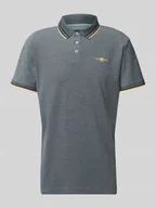 Koszulki męskie - Koszulka polo o kroju regular fit z paskami w kontrastowym kolorze - miniaturka - grafika 1