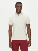 Koszulki męskie - Napapijri Polo E-Zeri NP0A4ID4 Écru Regular Fit - miniaturka - grafika 1