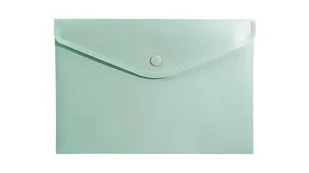 Teczka kopertowa koperta na zatrzask A5 PP zielona soft touch BIURFOL - Teczki i skoroszyty - miniaturka - grafika 1