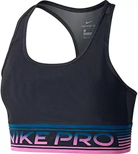 Nike Biustonosz damski Med Pad Np Mesh czarny czarny/cerulean/biały XS - Biustonosze - miniaturka - grafika 1