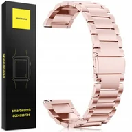 Akcesoria do smartwatchy - Pasek Opaska Bransoleta Spacecase Stainless Steel do Smartwatch 18mm pink - miniaturka - grafika 1