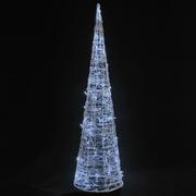 Oświetlenie świąteczne - vidaXL vidaXL Stożek dekoracyjny, akrylowy, zimne białe LED, 90 cm - miniaturka - grafika 1