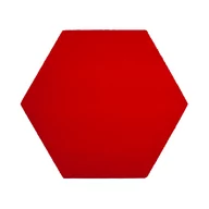 Dekoracje domu - Miękki panel ścienny piankowy 3d WallMarket, Panel dekoracyjny wygłuszający 3d, Heksagon czerwony 32x27,7x2,5 cm - miniaturka - grafika 1