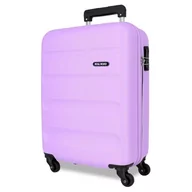 Walizki - Roll Road Flex Walizka kabinowa fioletowa 38 x 55 x 20 cm sztywne tworzywo ABS boczne zapięcie szyfrowe 33L 2,46 kg 4 podwójne koła bagaż ręczny, Fioletowy, walizka kabinowa - miniaturka - grafika 1