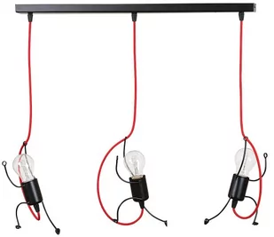 Emibig Bobi lampa wisząca 3-punktowa czarna 537/3 - Lampy sufitowe - miniaturka - grafika 1