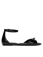 Sandały damskie - DKNY Sandały Dazey Flat Ankle Strap K1599651 Czarny - miniaturka - grafika 1