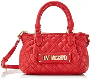 Torebki damskie - Love Moschino Damska torba na ramię Borsa pikowana PU Rosso Blue Denim, 15 x 24 x 10 - grafika 1