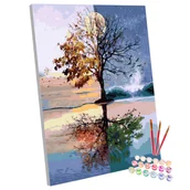 Malowanie po numerach - Zestaw do malowania po numerach, 40x50 cm, Cztery Pory Roku - miniaturka - grafika 1