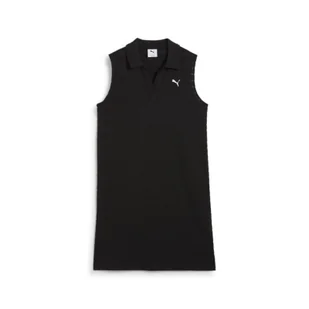 Sukienka damska Puma ESS ELEVATED RELAXED STRUCTURED czarna 68502901 - Sukienki - miniaturka - grafika 1