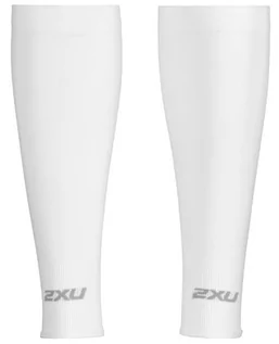 Koszulki sportowe damskie - 2XU Performance Run Sleeves, biały XL 2021 Zimowe ocieplacze na nogi i ręce UA2762B-WHTWHT-XL - grafika 1