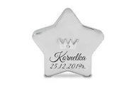 Skarbonki - Srebrna Skarbonka Gwiazda Z Grawerem - miniaturka - grafika 1