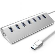 Stacje dokujące i replikatory portów - Rozgałęźnik Rozdzielacz Portów Hub 7X Usb 3.0 - miniaturka - grafika 1