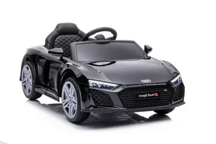 LEAN CARS Auto Na Akumulator Audi R8 Lift A300 Czarne 9040 - Pojazdy elektryczne dla dzieci - miniaturka - grafika 1