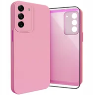 Etui i futerały do telefonów - Etui do Samsung Galaxy S21 FE Osłona Kamery, Różowe, Ochronne Szkło 9H - miniaturka - grafika 1