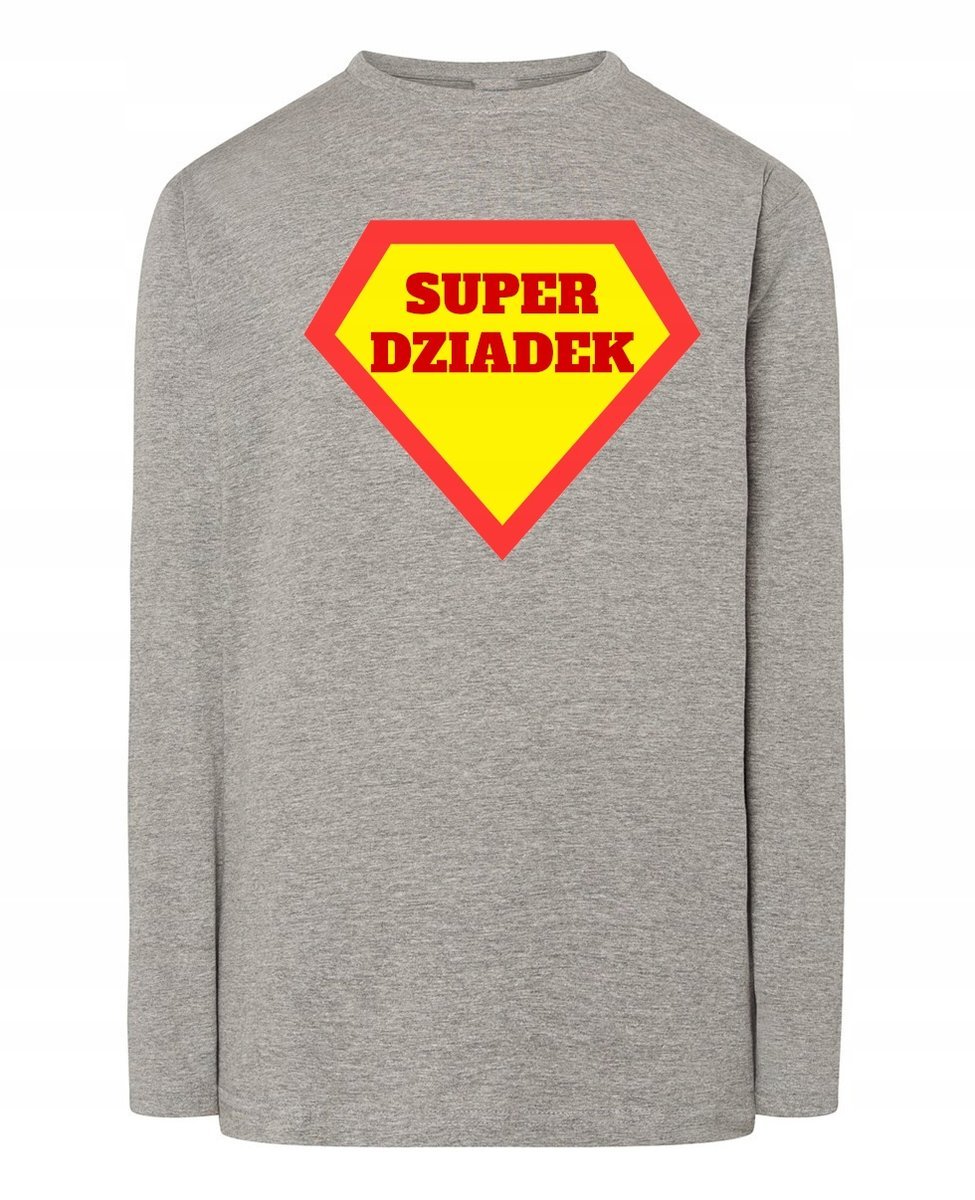 Longsleeve męski Dzień Dziadka Super DZIADEK Prezent r.S