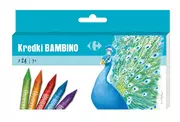 Przybory szkolne - Kredki BAMBINO 24-kol. w pud. kart. CARREFOUR - miniaturka - grafika 1