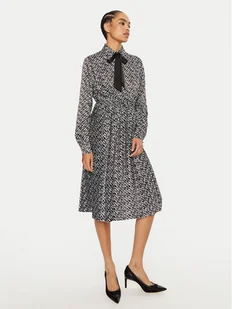 Fracomina Sukienka koszulowa FR24WD2005W470K1 Czarny Regular Fit - Sukienki - miniaturka - grafika 1