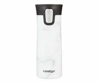 Kubki termiczne - Kubek termiczny CONTIGO Pinnacle Couture 420 ml (biały) White Marble - miniaturka - grafika 1