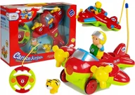 Zabawki zdalnie sterowane - Samolot Zdalnie Sterowany z Pilotem Kierownica Światło Dźwięk - miniaturka - grafika 1