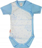 Body dla niemowląt - Body KOPERTOWE K/R 100% Bawełna Misie NIEBIESKIE r 56 KLEKLE - miniaturka - grafika 1