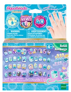 aquabeads nail studio czarujące paznokcie zestaw uzupełniający - Zabawy w naśladowanie dorosłych - miniaturka - grafika 1