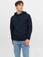 Bluzy męskie - Jack&Jones Bluza Bradley 12249340 Granatowy Relaxed Fit - miniaturka - grafika 1