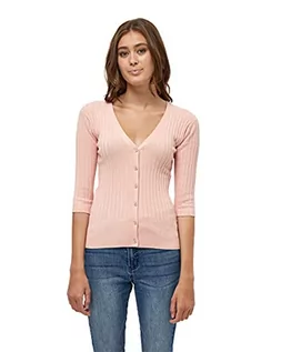 Swetry damskie - Peppercorn Tana damski kardigan prążkowany, 4651 Różowy, Blossom Pink, XS - grafika 1