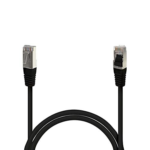 Waytex 33510 ekranowany RJ45 CAT6 FTP kabel sieciowy 1 m czarny