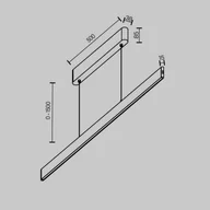 Lampy sufitowe - Maytoni Lampa wisząca Ephoria, możliwość ściemniania, mosiężny / złoty, salon / jadalnia, aluminium - miniaturka - grafika 1