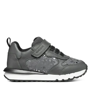 Sneakersy Geox J Fastics J46GZB 0BCBL C9002 D Szary - Buty dla dziewczynek - miniaturka - grafika 1