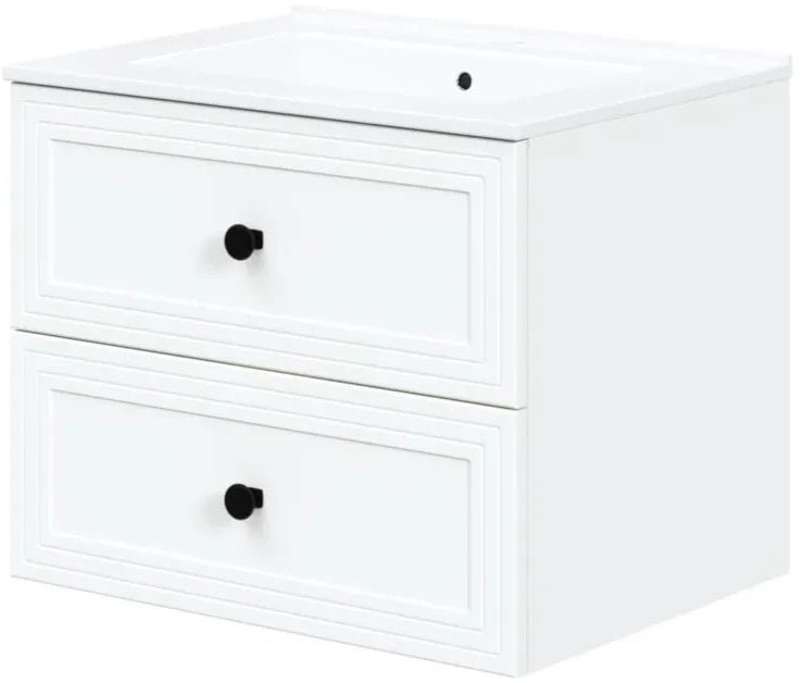 Szafka pod umywalkę TORETO 2S 60cm biały mat HALMAR