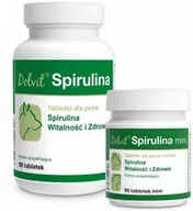 Suplementy i witaminy dla psów - Dolfos Dolvit Spirulina 90 tabletek 22180-uniw - miniaturka - grafika 1