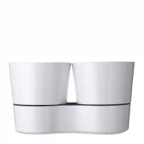 Rosti Mepal 108616030600 garnek Hydro na zioła Twin Biały z melaminy 27,3 x 13,7 x 22 cm 108616030600 - Inne naczynia kuchenne - miniaturka - grafika 3