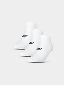 Skarpetki męskie - 4F Skarpetki krótkie (3-pack) męskie - białe 39-42 - miniaturka - grafika 1