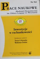Finanse, księgowość, bankowość - Inwestycje w rachunkowości Prace naukowe nr 961 - miniaturka - grafika 1