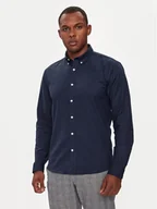 Koszule męskie - Lindbergh Koszula 30-203174 Granatowy Slim Fit - miniaturka - grafika 1